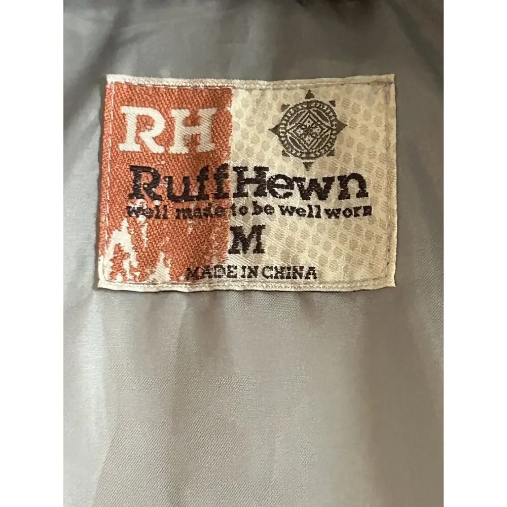 Ruff Hewn Women's Size M Warm Thick Gray+Pink Southwestern Print Puffer Vest - Picture 3 of 16